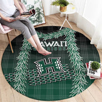 Rainbow Warriors Hawaii Palaka Round Carpet Maile Lei - Polynesian Pride