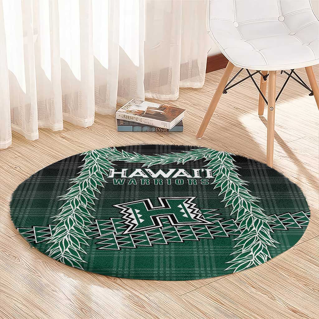 Rainbow Warriors Hawaii Palaka Round Carpet Maile Lei - Polynesian Pride