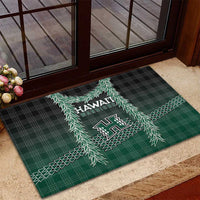 Rainbow Warriors Hawaii Palaka Rubber Doormat Maile Lei LT7 - Polynesian Pride