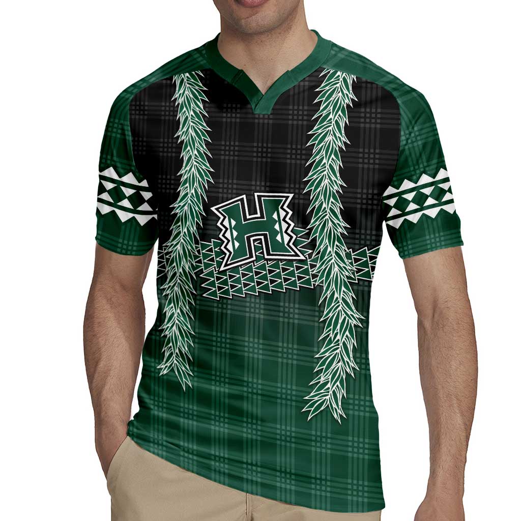 Rainbow Warriors Hawaii Palaka Rugby Jersey Maile Lei - Polynesian Pride