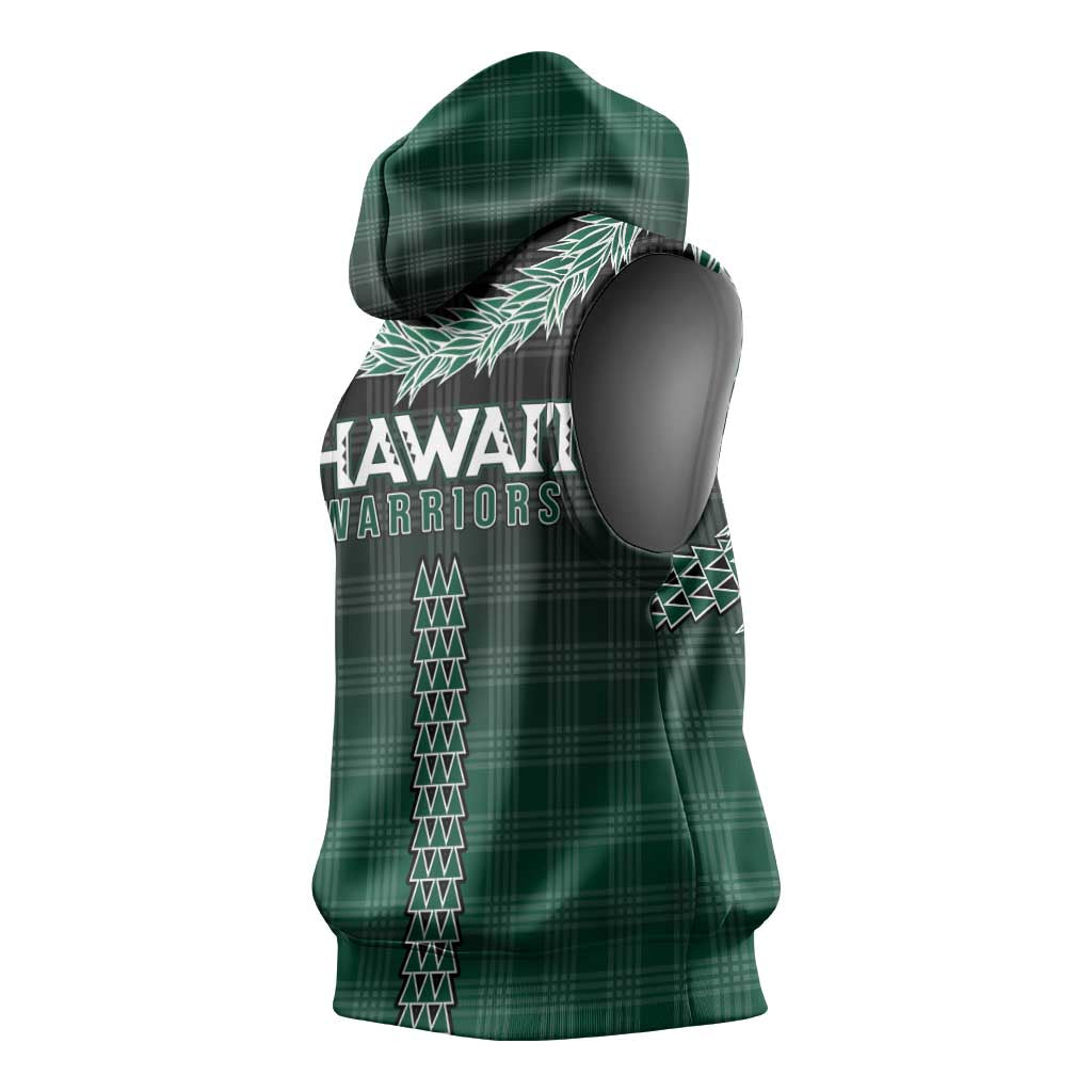 Rainbow Warriors Hawaii Palaka Sleeveless Hoodie Maile Lei LT7 - Polynesian Pride