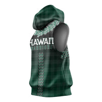 Rainbow Warriors Hawaii Palaka Sleeveless Hoodie Maile Lei LT7 - Polynesian Pride