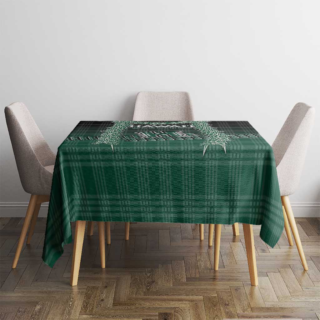 Rainbow Warriors Hawaii Palaka Tablecloth Maile Lei LT7 - Polynesian Pride