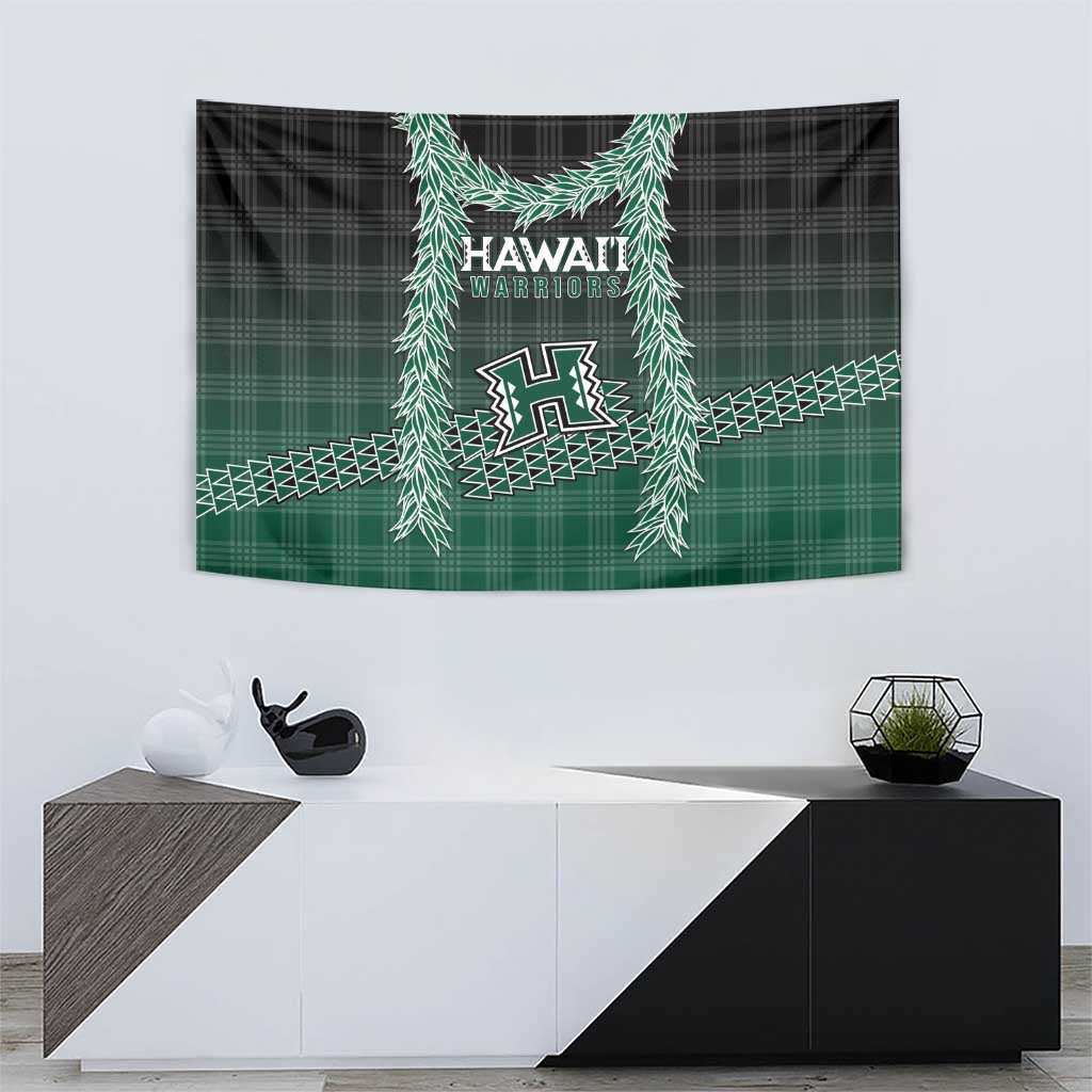 Rainbow Warriors Hawaii Palaka Tapestry Maile Lei - Polynesian Pride