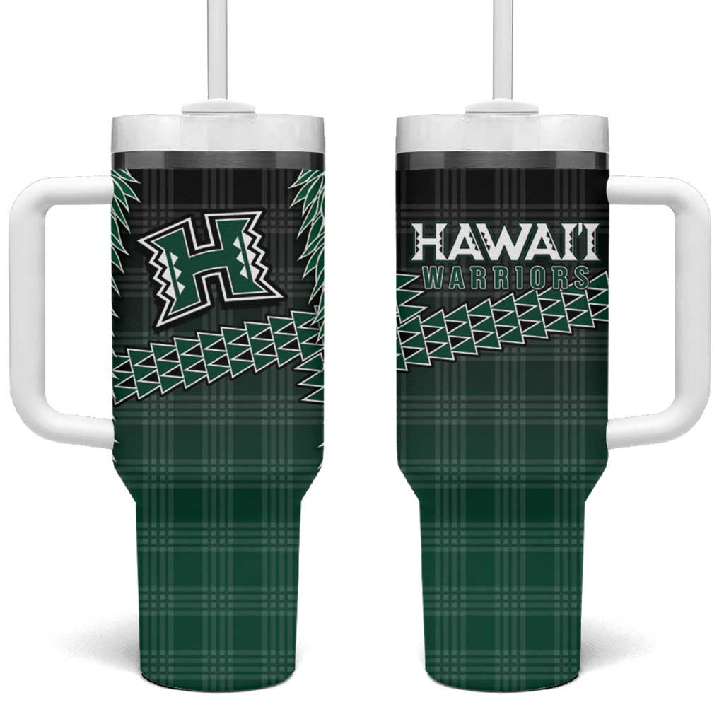 Rainbow Warriors Hawaii Palaka Tumbler With Handle Maile Lei - Polynesian Pride