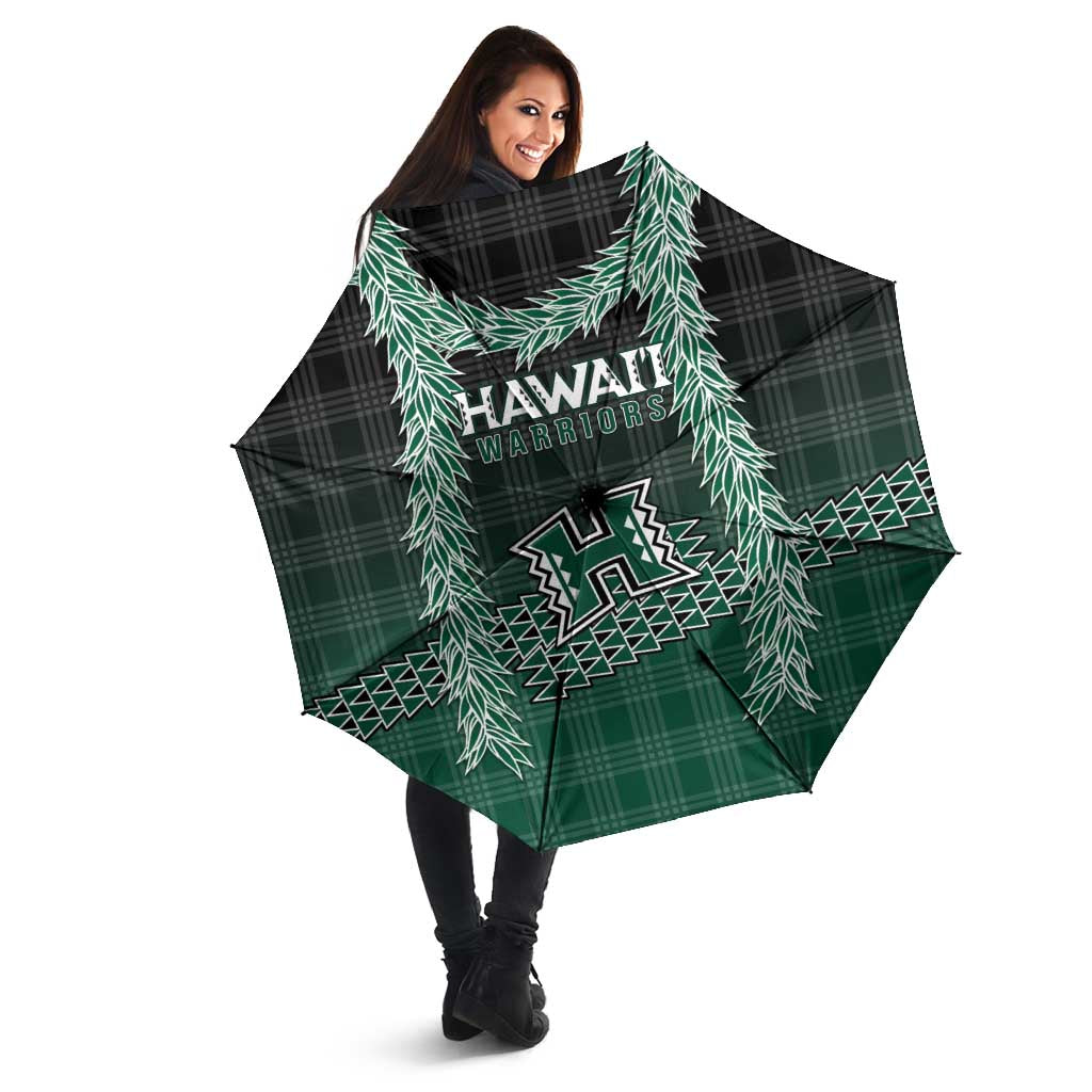 Rainbow Warriors Hawaii Palaka Umbrella Maile Lei LT7 - Polynesian Pride