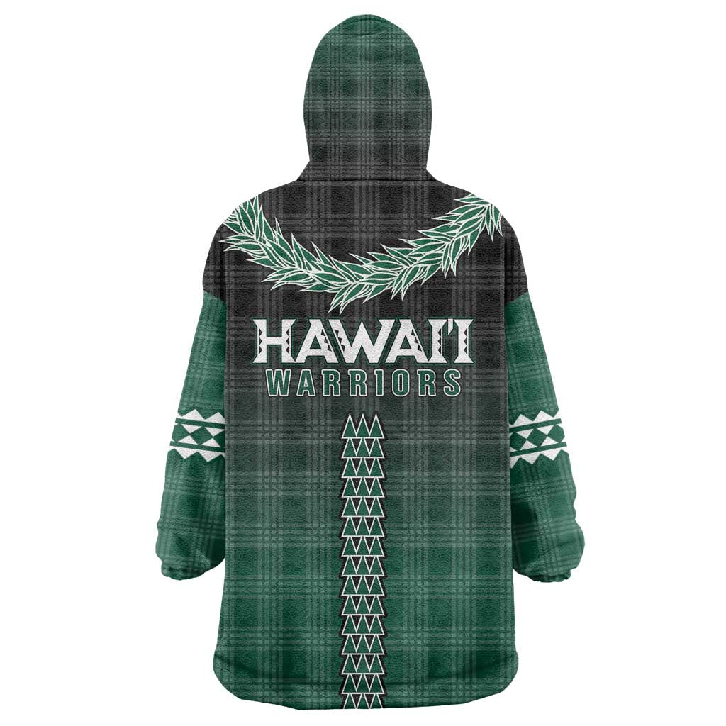 Rainbow Warriors Hawaii Palaka Wearable Blanket Hoodie Maile Lei LT7 - Polynesian Pride