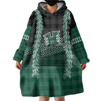 Rainbow Warriors Hawaii Palaka Wearable Blanket Hoodie Maile Lei LT7 - Polynesian Pride