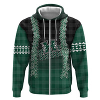 Rainbow Warriors Hawaii Palaka Zip Hoodie Maile Lei LT7 Zip Hoodie Dark Green - Polynesian Pride