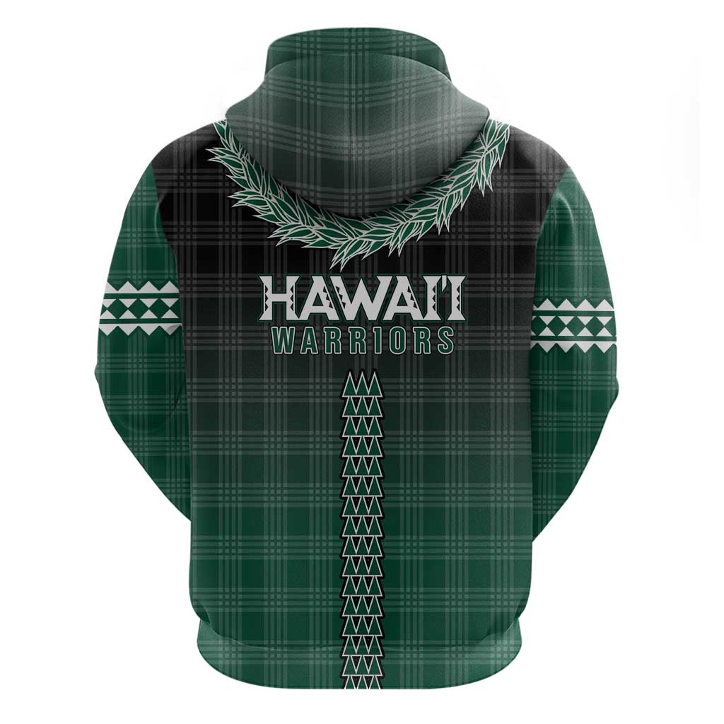 Rainbow Warriors Hawaii Palaka Zip Hoodie Maile Lei LT7 - Polynesian Pride