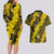 Hawaii Oahu Ilima Lei Couples Matching Long Sleeve Bodycon Dress and Hawaiian Shirt LT7 - Polynesian Pride