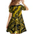 Hawaii Oahu Ilima Lei Family Matching Off Shoulder Short Dress and Hawaiian Shirt LT7 - Polynesian Pride