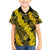 Hawaii Oahu Ilima Lei Family Matching Off Shoulder Short Dress and Hawaiian Shirt LT7 Son's Shirt Yellow - Polynesian Pride