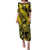 Hawaii Oahu Ilima Lei Family Matching Puletasi and Hawaiian Shirt LT7 Mom's Dress Yellow - Polynesian Pride