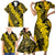 Hawaii Oahu Ilima Lei Family Matching Short Sleeve Bodycon Dress and Hawaiian Shirt LT7 - Polynesian Pride