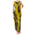 Hawaii Oahu Ilima Lei Family Matching Tank Maxi Dress and Hawaiian Shirt LT7 Mom's Dress Yellow - Polynesian Pride