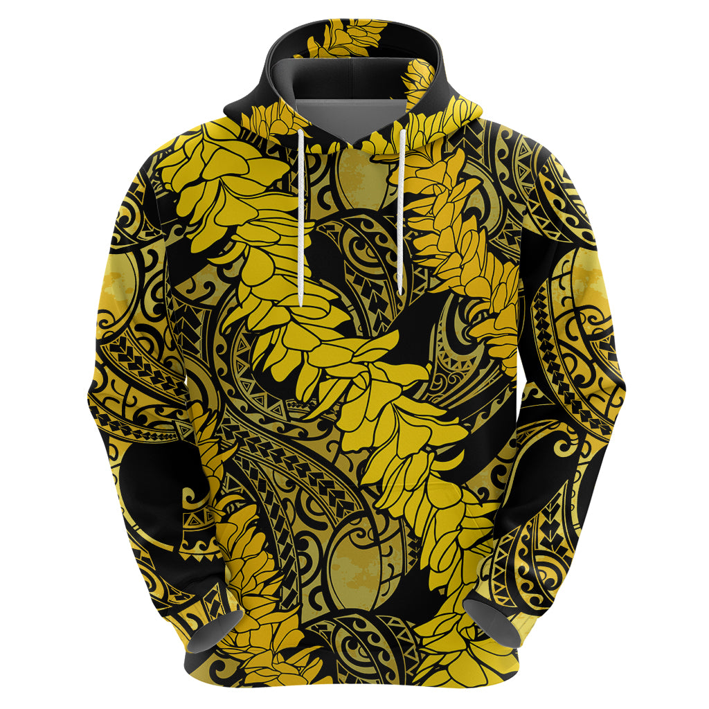 Hawaii Oahu Ilima Lei Zip Hoodie LT7 - Polynesian Pride