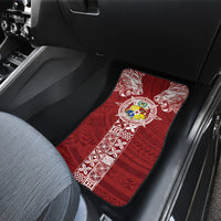 Tonga Independence Day Car Mats Tongatapu Lion Ngatu Motifs LT7 - Polynesian Pride