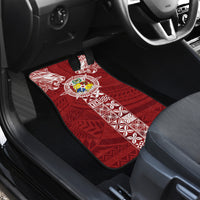 Tonga Independence Day Car Mats Tongatapu Lion Ngatu Motifs LT7 - Polynesian Pride
