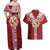 Tonga Independence Day Couples Matching Off Shoulder Maxi Dress and Hawaiian Shirt Tongatapu Lion Ngatu Motifs