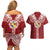 Tonga Independence Day Couples Matching Off Shoulder Short Dress and Hawaiian Shirt Tongatapu Lion Ngatu Motifs