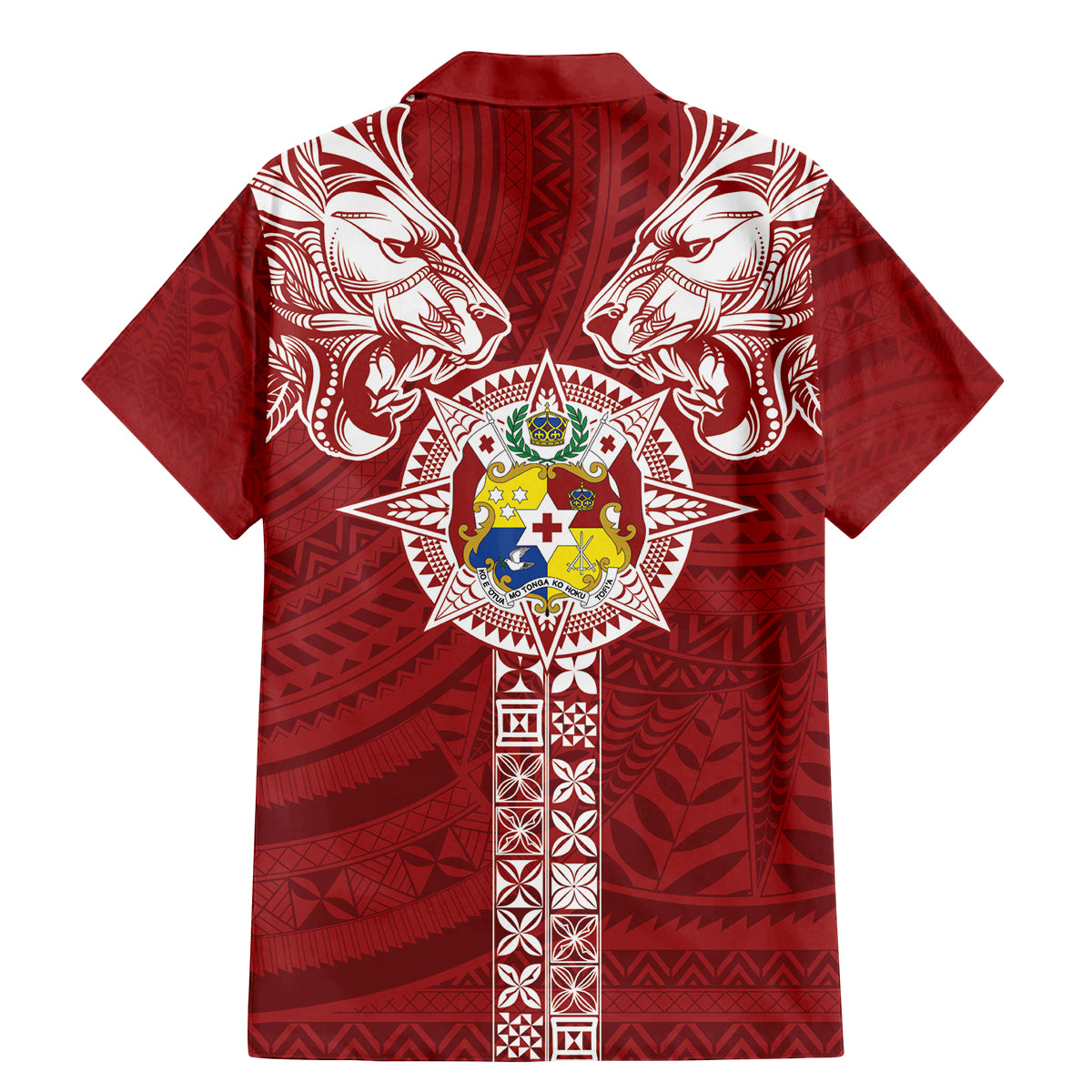 Tonga Independence Day Family Matching Mermaid Dress and Hawaiian Shirt Tongatapu Lion Ngatu Motifs