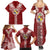 Tonga Independence Day Family Matching Summer Maxi Dress and Hawaiian Shirt Tongatapu Lion Ngatu Motifs