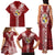 Tonga Independence Day Family Matching Tank Maxi Dress and Hawaiian Shirt Tongatapu Lion Ngatu Motifs