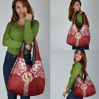 Tonga Independence Day Grocery Bag Tongatapu Lion Ngatu Motifs LT7 - Polynesian Pride