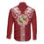 Tonga Independence Day Long Sleeve Button Shirt Tongatapu Lion Ngatu Motifs