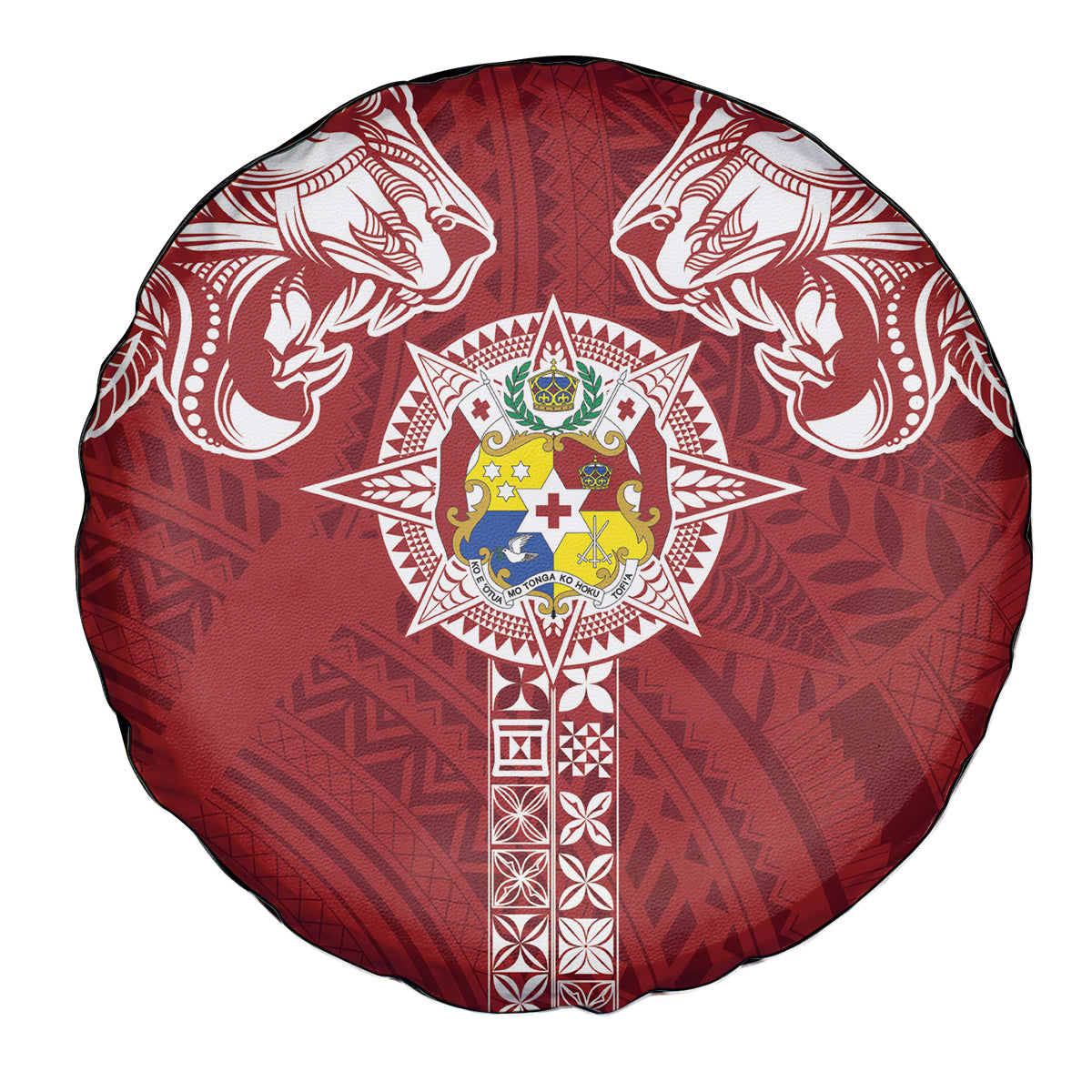 Tonga Independence Day Spare Tire Cover Tongatapu Lion Ngatu Motifs LT7 - Polynesian Pride