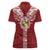 Tonga Independence Day Women Polo Shirt Tongatapu Lion Ngatu Motifs