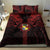 Tonga Independence Day Bedding Set Tongatapu Lion Ngatu Motifs Black Ver.