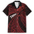 Tonga Independence Day Family Matching Off Shoulder Short Dress and Hawaiian Shirt Tongatapu Lion Ngatu Motifs Black Ver.