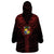 Tonga Independence Day Wearable Blanket Hoodie Tongatapu Lion Ngatu Motifs Black Ver.