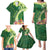 Fiji Ballantine Memorial High School Personalised Family Matching Puletasi and Hawaiian Shirt Masi Tapa Mix Plumeria