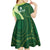 Fiji Ballantine Memorial High School Personalised Kid Short Sleeve Dress Masi Tapa Mix Plumeria