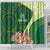 Fiji Ballantine Memorial High School Personalised Shower Curtain Masi Tapa Mix Plumeria