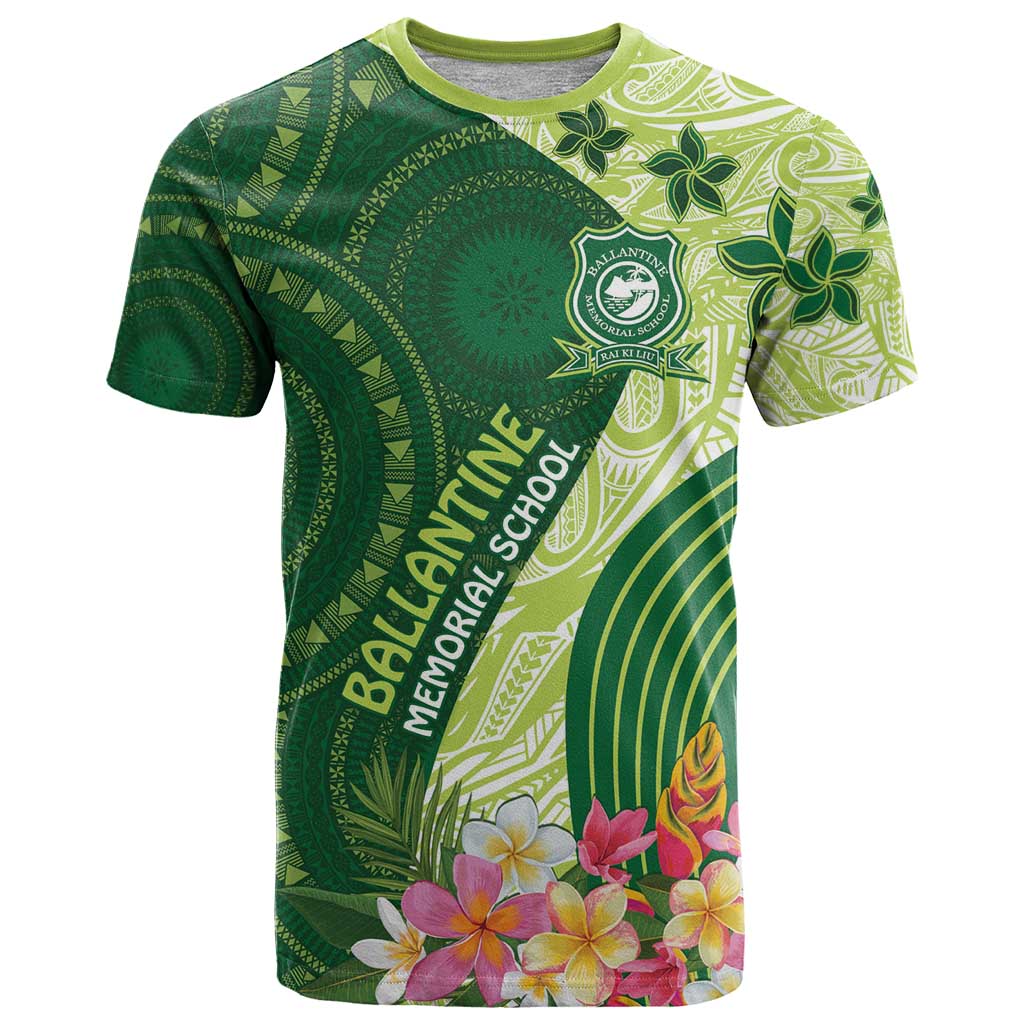 Fiji Ballantine Memorial High School Personalised T Shirt Masi Tapa Mix Plumeria