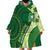 Fiji Ballantine Memorial High School Personalised Wearable Blanket Hoodie Masi Tapa Mix Plumeria