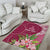 Fiji Adi Cakobau School Personalised Area Rug Masi Tapa Mix Plumeria