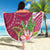 Fiji Adi Cakobau School Personalised Beach Blanket Masi Tapa Mix Plumeria