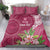 Fiji Adi Cakobau School Personalised Bedding Set Masi Tapa Mix Plumeria