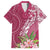 Fiji Adi Cakobau School Personalised Family Matching Short Sleeve Bodycon Dress and Hawaiian Shirt Masi Tapa Mix Plumeria