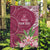 Fiji Adi Cakobau School Personalised Garden Flag Masi Tapa Mix Plumeria