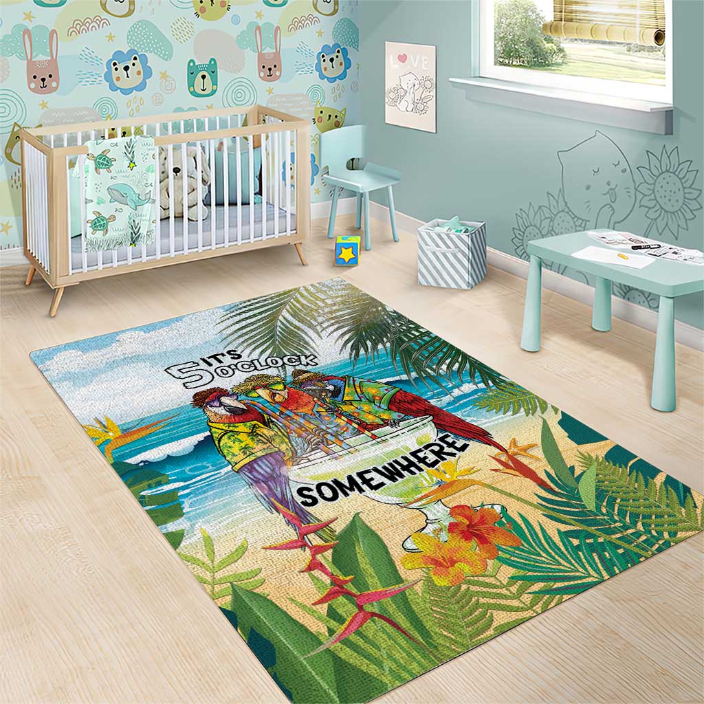 It's 5 o'clock Somewhere Area Rug Beach Party - Polynesian Pride