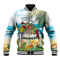 It's 5 o'clock Somewhere Baseball Jacket Beach Party LT7 Unisex Colorful - Polynesian Pride