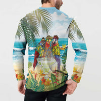 It's 5 o'clock Somewhere Button Sweatshirt Beach Party LT7 - Polynesian Pride