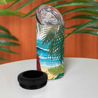 It's 5 o'clock Somewhere 4 in 1 Can Cooler Tumbler Beach Party LT7 - Polynesian Pride