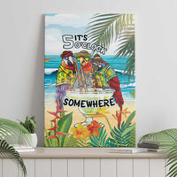 It's 5 o'clock Somewhere Canvas Wall Art Beach Party LT7 - Polynesian Pride